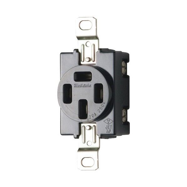 機器用接地3P 20A 埋込コンセント P:83.5 楕円