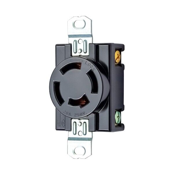 機器用接地3P 20A引掛埋込コンセント P:83.5 楕円