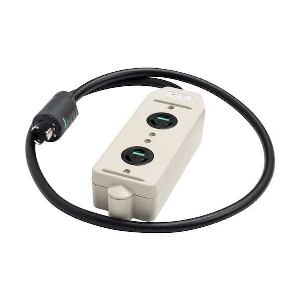 接地2P20A引掛マルチタップ L5‐20 2コ口 L5‐20P付 VCTケーブル 3m MR7679W2TL3 1点...