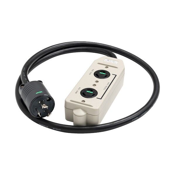 接地2P30A引掛マルチタップ L5‐20 2コ口 L5‐30P付 VCTケーブル 3m MR7691W3TL3 1点