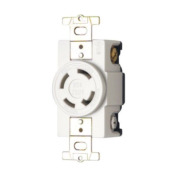 接地3P 30A 引掛埋込コンセント(白) (L15-30R 準拠) MH2879WW 1点...