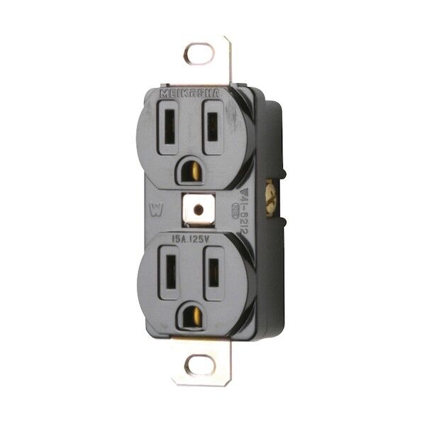  接地埋込ダブルコンセント P:83.5 楕円 機器用15A 125V ME2817T01 1点...