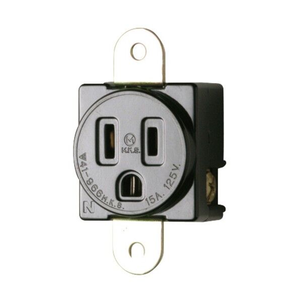 接地埋込コンセント P:60.5 M4 機器用15A 125V