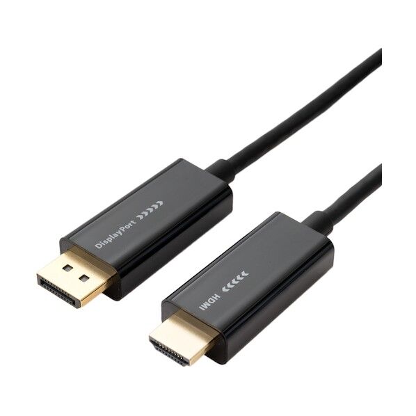 DisplayPort - HDMI 変換ケーブル ブラック