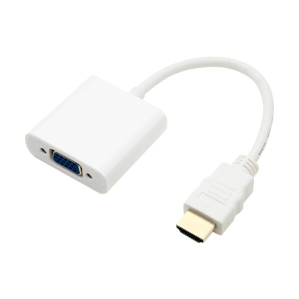 FullHD対応 HDMI - D-sub 変換アダプタ ホワイト