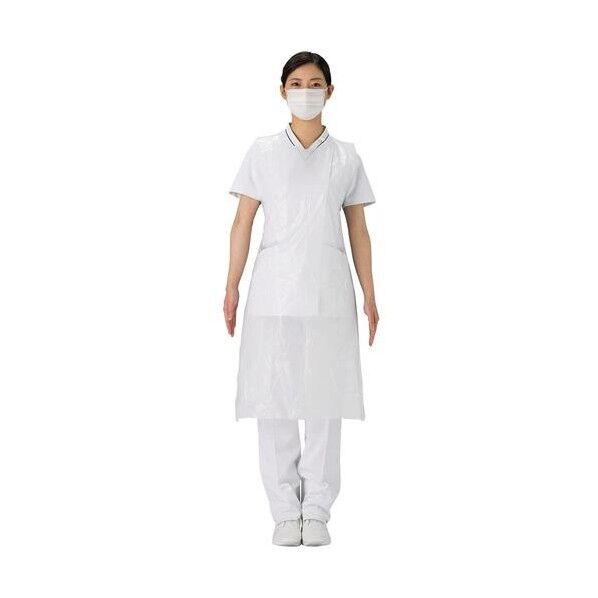 PEエプロン袖なし(ホワイト 24712700 50枚