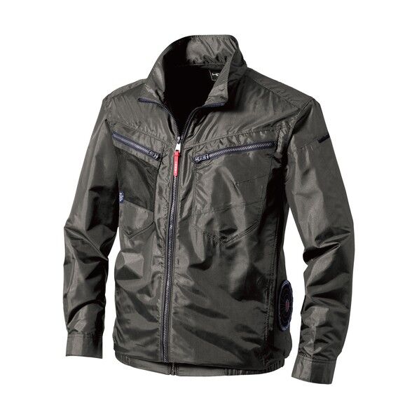 ウェア サイドファン長袖ジャケット 3L チャコール V7712-3L-73 1着