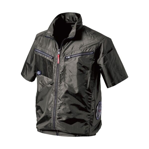 ウェア サイドファン半袖ジャケット 3L チャコール V7717-3L-73 1着