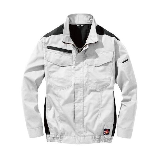 難燃長袖ブルゾン 10L シルバーグレー