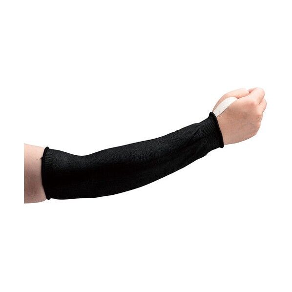ミドリ安全 安全 【2024.9月発売予定】 カットガード腕カバー ブラックV(ひも付き) C-G-ARMCOVER-BK-V-HIMOTSUKI 5双...