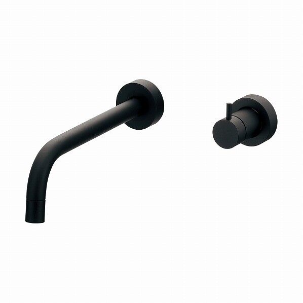 壁付水栓 マットブラック 722-004-D 1個