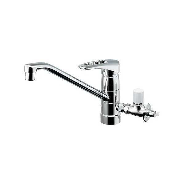 シングルレバー混合栓(分水孔コックつき)