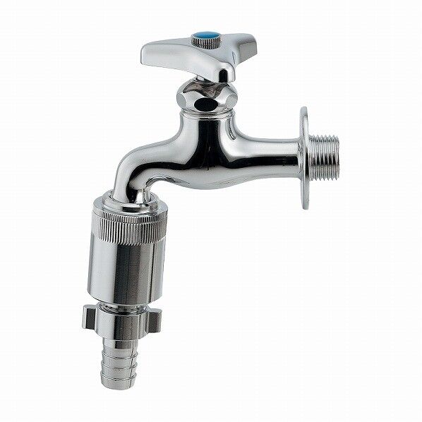 カップリング付き横水栓(バキュームブレーカ)