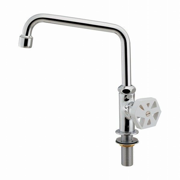 泡沫立形自在水栓 ホワイト 700-798-W 1個