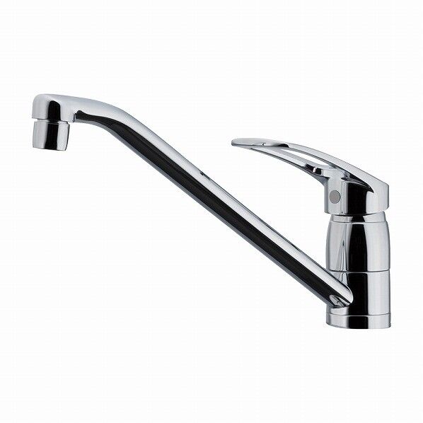 シングルレバー混合栓 取付穴径30~36ミリ 台付き 蛇口 湯水切替え 節水 泡沫金具付き キッチン 台所 117-056 1個