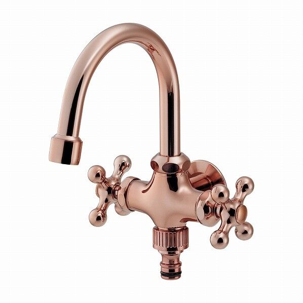 双口横形スワン水栓