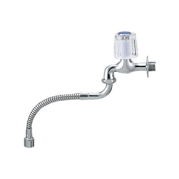 フレキつき自在水栓 呼13×パイプ長さ240ミリ 7065-13×240 1