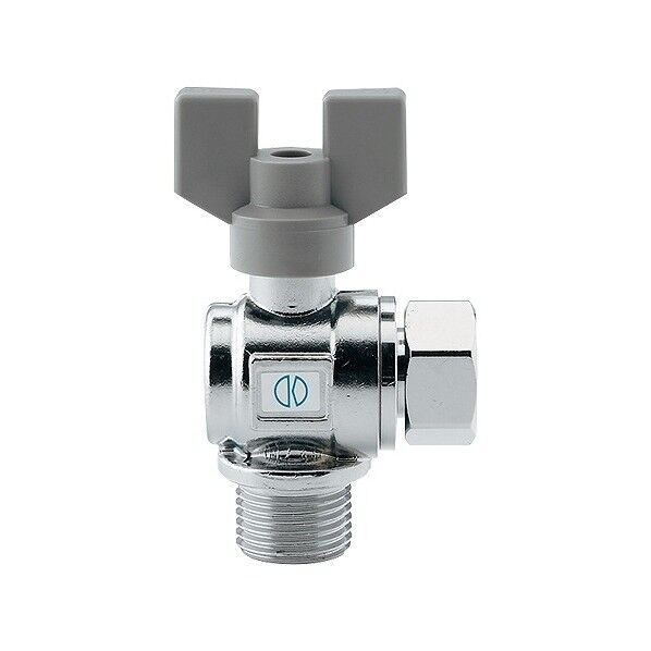 アングル型ボールバルブ(片ナットつき) 650-415-13 1点