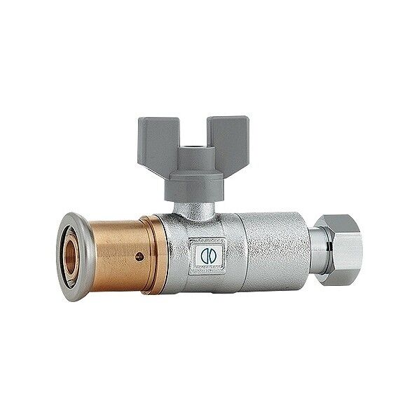 逆止弁つきボール止水栓(ワンタッチ) 片ナットつき