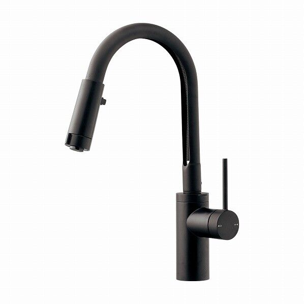 シングルレバー混合栓 マットブラック 117-138-D 1個