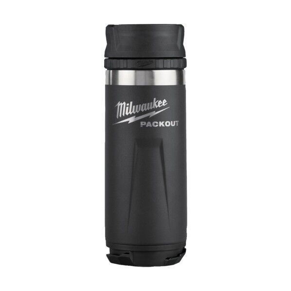 milwaukee PACKOUT 真空マグフタ付きボトル ブラック(S・530mL) 48-22-8395B 1個