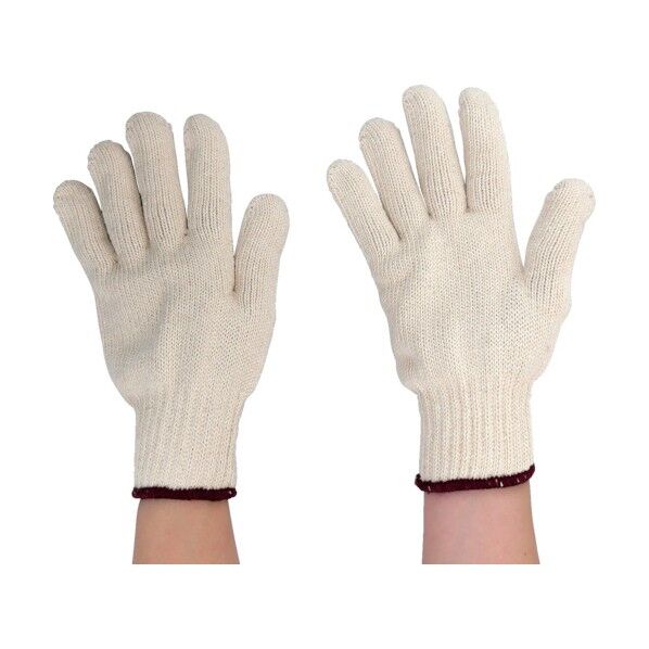 丸和ケミカル お特用純綿軍手 フリー 生成 164 12双...