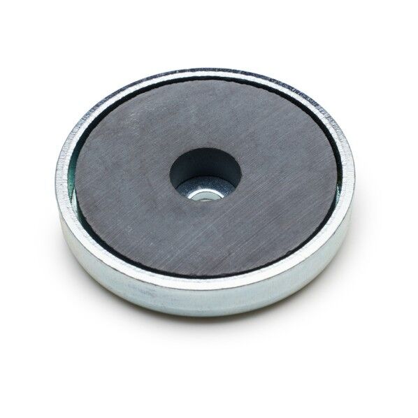 フェライト磁石 キャップマグネット 丸型 25R(穴付き)
