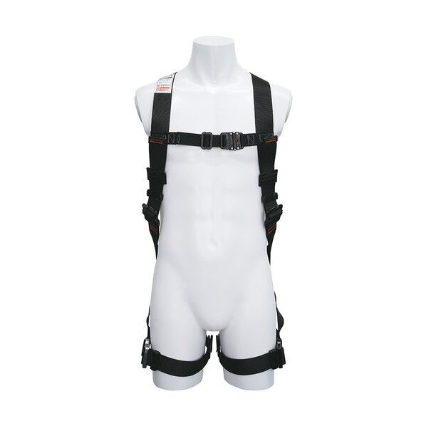  墜落制止用器具 フルハーネス 水平ももベルトタイプ Lサイズ L 黒 MATH700L 1本...