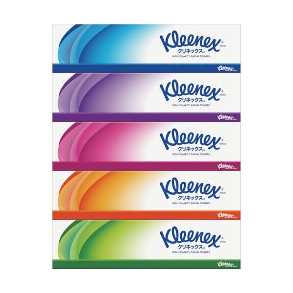 クリネックスティシュー 5個パック 330952 1P．