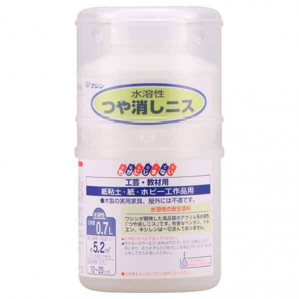 水溶性つや消しニス