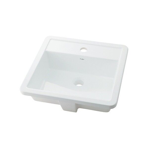 アンダーカウンター式洗面器 白(ホワイト) 493-076 1点