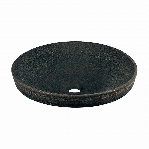 丸型洗面器 古窯 493-014-DG 1点