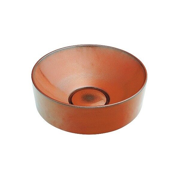 丸型手洗器 鉄赤 493-023-R 1点