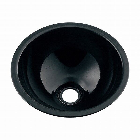 丸型手洗器 ブラック 493-026-D 1点