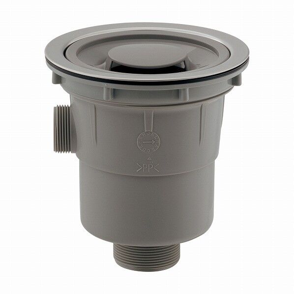 浅型流し台トラップ（横穴つき）