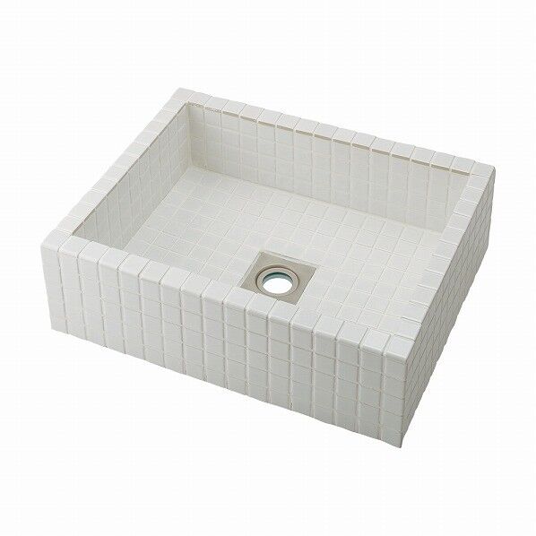 カクダイ(KAKUDAI) タイル貼り洗面器 493-343-W 1個