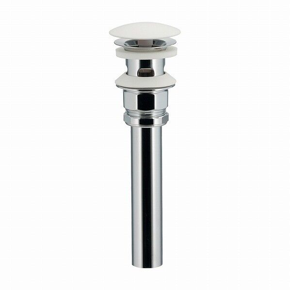 排水金具ユニット(化粧キャップつき)//ホワイト メタル・白(ホワイト) 432-424-32 1点