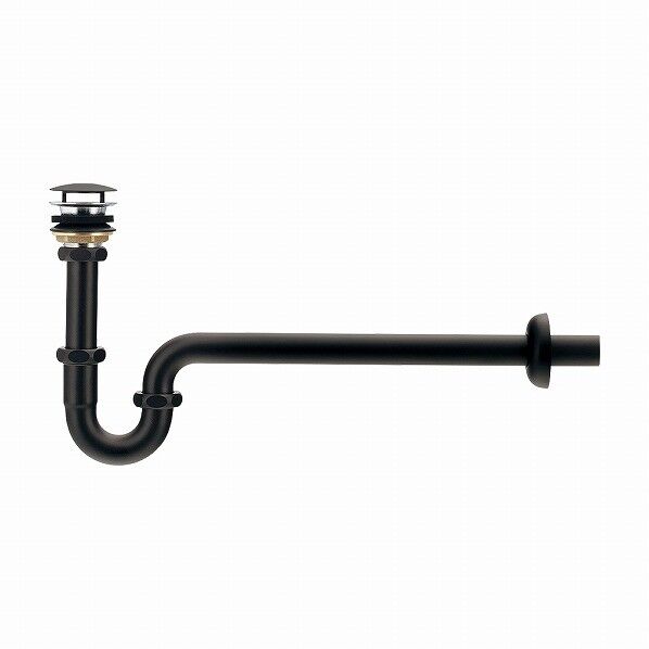 丸鉢つきPトラップ ブラック 432-531-25 1個