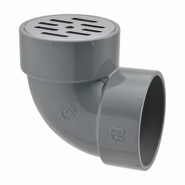 屋外排水用部品 目皿つき排水用エルボ 400-203-30 1個