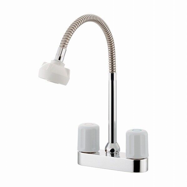 2ハンドル混合栓 シャワーつき