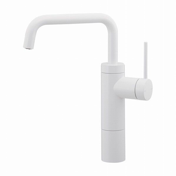 カクダイ シングルレバー混合栓 ホワイト 183-302-W 1個
