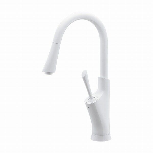 シングルレバー混合栓 T ホワイト 183-346-W 1個