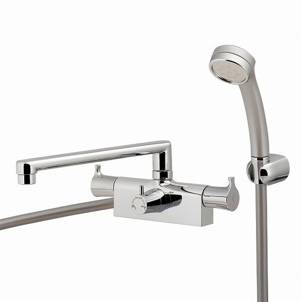 バス用2ハンドルシャワー混合栓(一時止水)(台付) 152-211 1個...