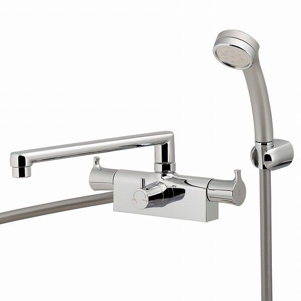  バス用2ハンドルシャワー混合栓（台付） 152-231 1個...