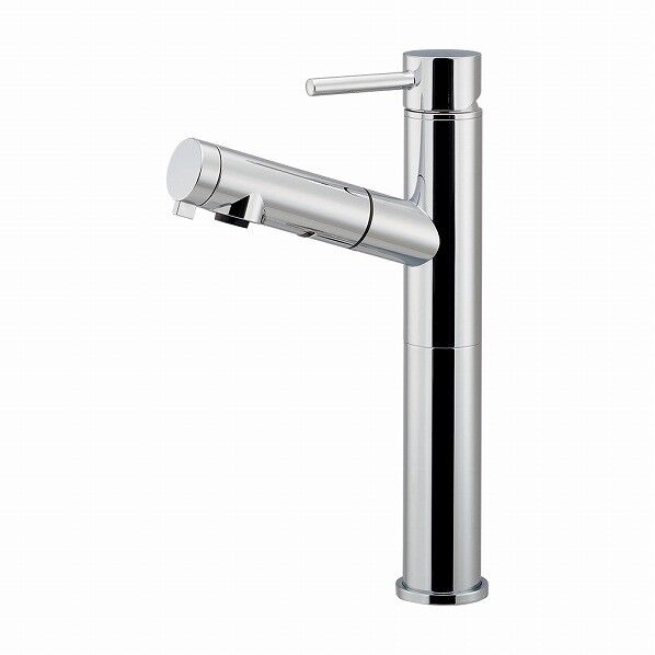 シングルレバー引出し混合栓(トール)