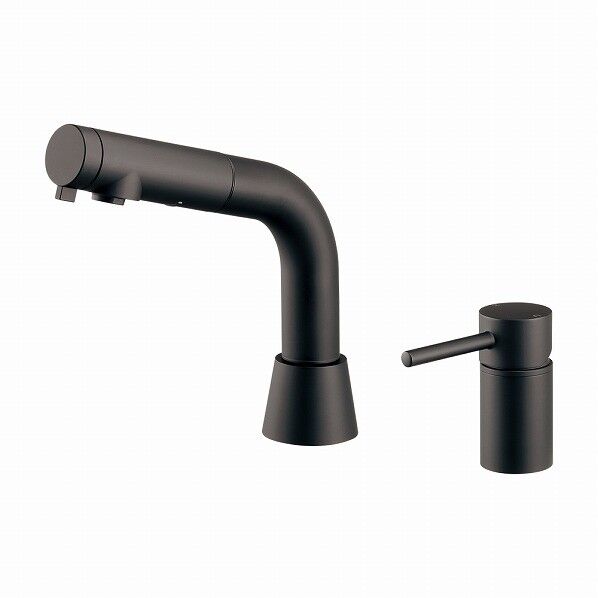 台付シングルレバー引出し混合栓