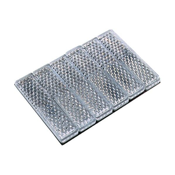 反射レンズ 銀 6個 No.5015 6個