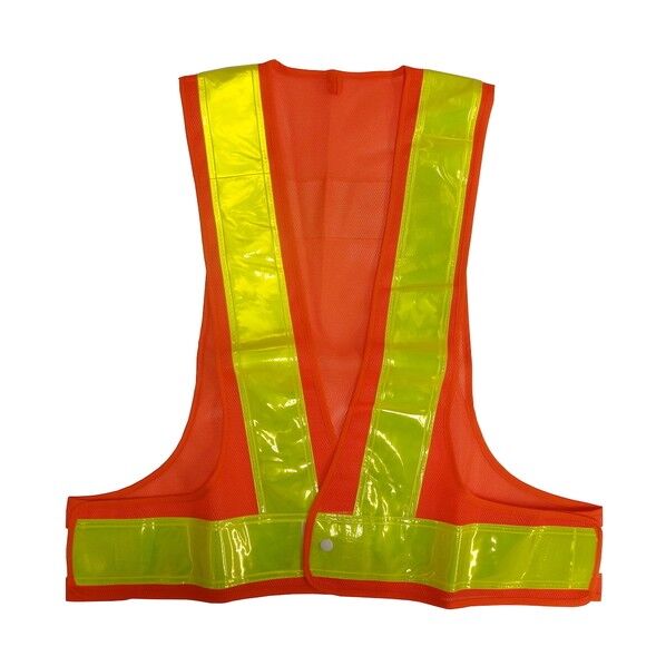 ミズケイ 安全ベスト/70mmタイプ（橙地･黄） フリー 橙/黄 5917607...