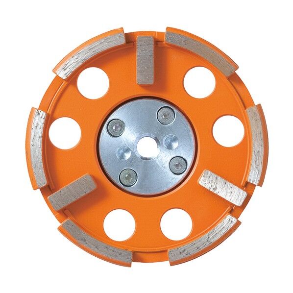 ナニワ研磨 研削達人 三文字カップ 外R型 ショックレスフランジ付 4.5 NP-5714 1点...