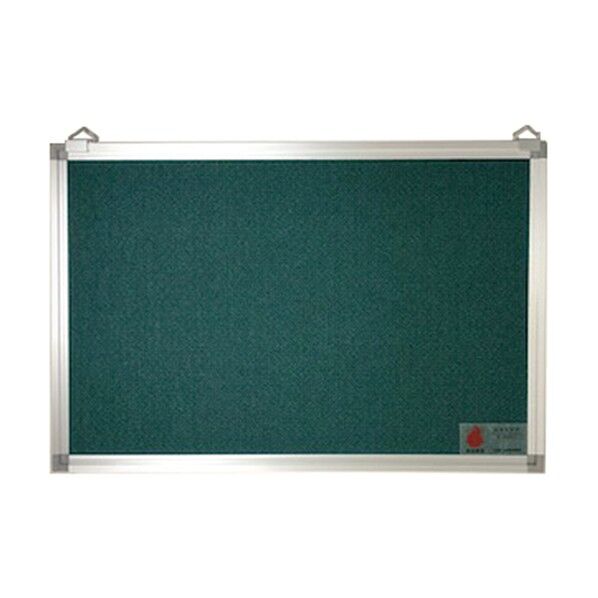 ピン･マグネット両用掲示板(壁掛け用防炎タイプ) ライトグリーン 900×1800mm アルミ枠付